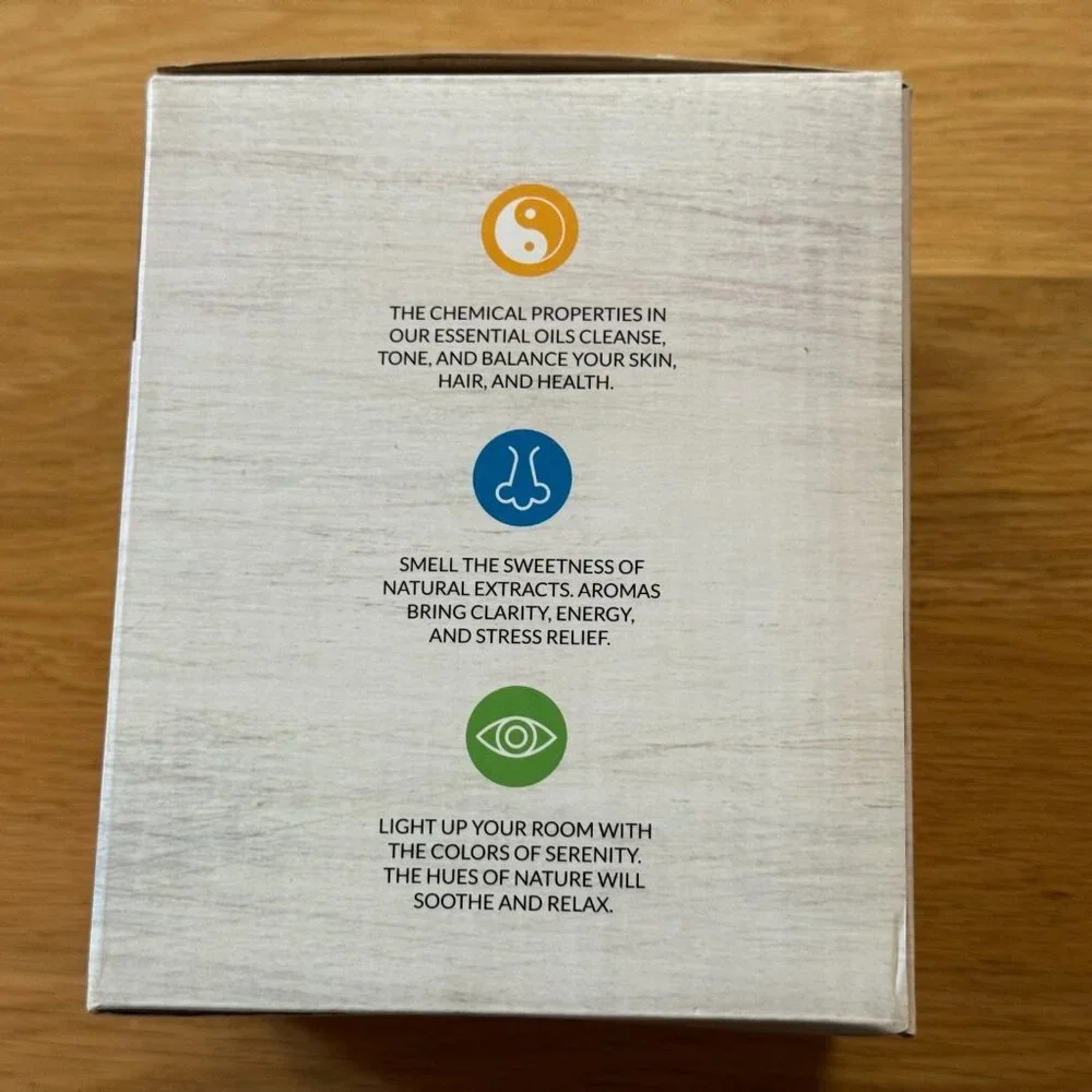 artnaturals Aroma Oil Diffuser Ultrasonic Humidifier 150 ML Tank, Wood Grain